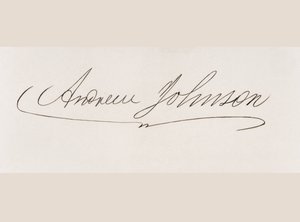 Firma de Andrew Johnson